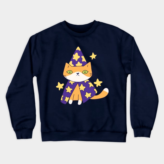 Cat wizard Crewneck Sweatshirt by Mayarart